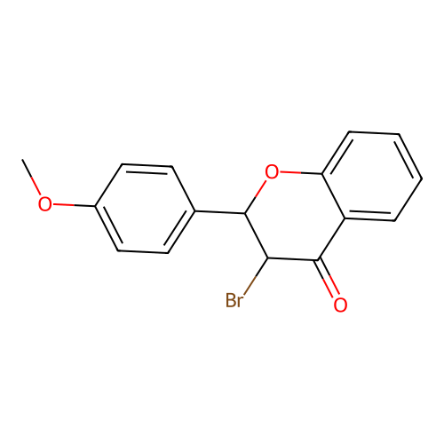 3-Bromo-2-(4-methoxyphenyl)chroman-4-one structure