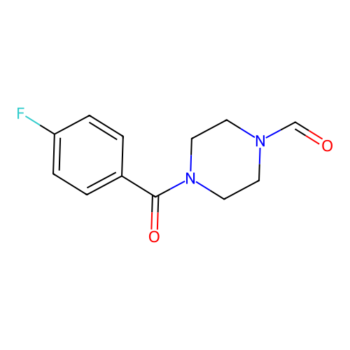 4-(4-Fluorobenzoyl)piperazine-1-carbaldehyde structure