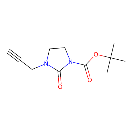 Tert-butyl 2-oxo-3-prop-2-ynylimidazolidine-1-carboxylate structure