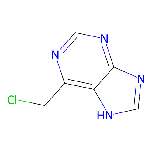 6-(chloromethyl)-7H-purine structure
