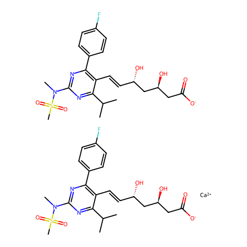 Rosuvastatin calcium structure