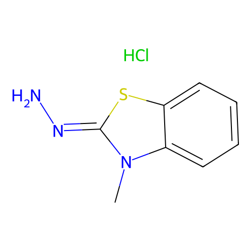 3-Methyl-2-benzothiazolone hydrazone hydrochloride structure