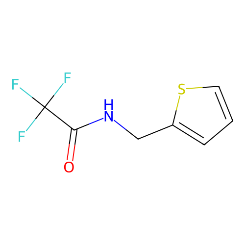 2,2,2-trifluoro-N-(thiophen-2-ylmethyl)acetamide structure