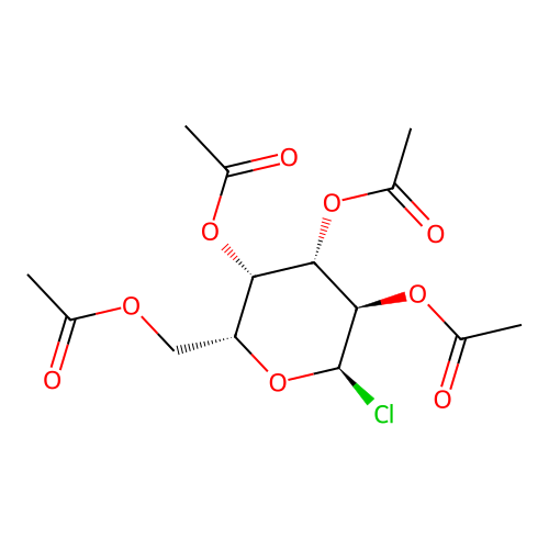 2,3,4,6-Tetra-o-acetyl-alpha-d-galactopyranosyl chloride structure