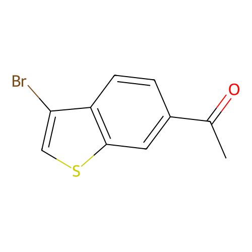 6-Acetyl-3-bromobenzo(b)thiophene structure