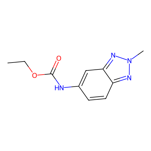 ethyl N-(2-methylbenzotriazol-5-yl)carbamate structure