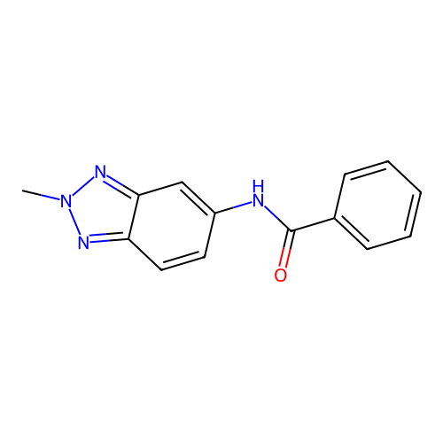 N-(2-methylbenzotriazol-5-yl)benzamide structure