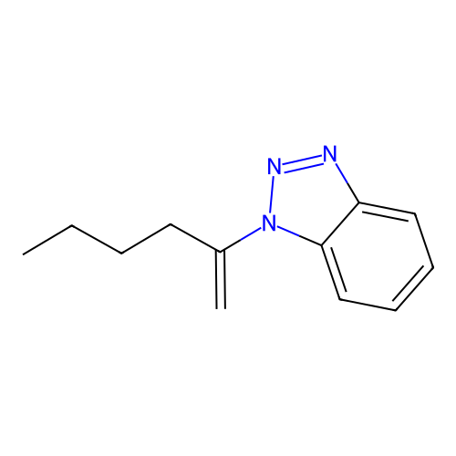 1-Hex-1-en-2-ylbenzotriazole structure