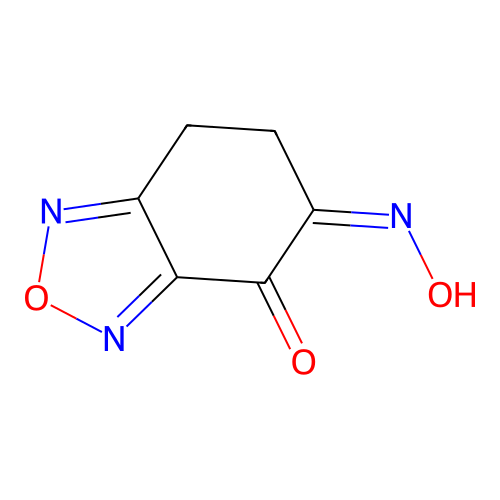 5-Hydroxyimino-4-oxo-4,5,6,7-tetrahydrobenzofurazan structure