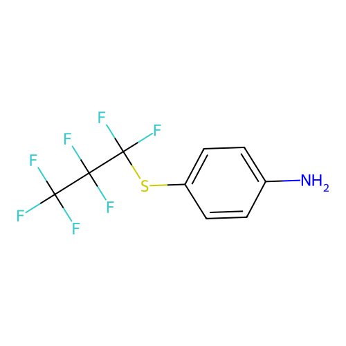 4-(Heptafluoropropylthio)aniline structure