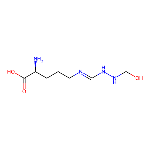 omega-N-Hydroxymethylarginine structure