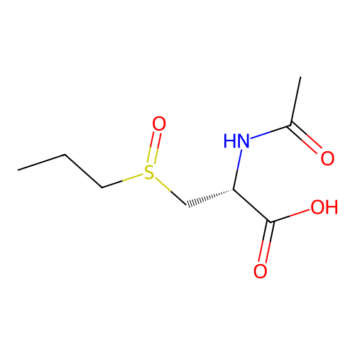 L-Alanine, N-acetyl-3-(propylsulfinyl)- structure
