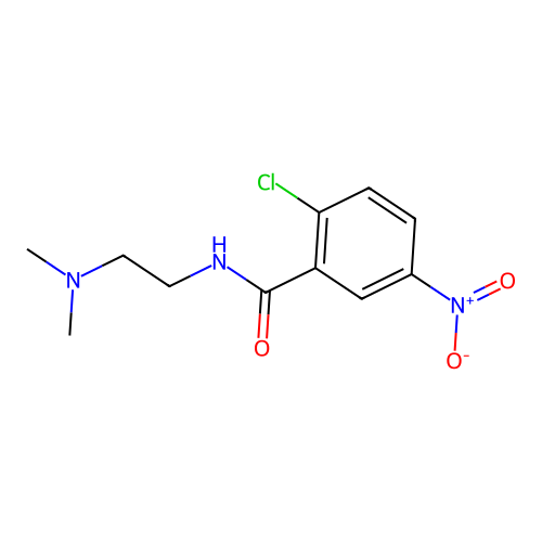 2-chloro-N-[2-(dimethylamino)ethyl]-5-nitrobenzamide structure