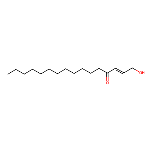 1-Hydroxy-2-hexadecen-4-one structure