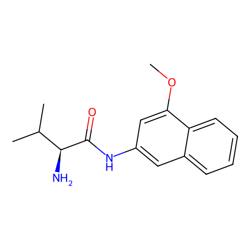 (2S)-2-amino-N-(4-methoxynaphthalen-2-yl)-3-methylbutanamide structure