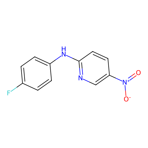 N-(4-fluorophenyl)-5-nitropyridin-2-amine structure
