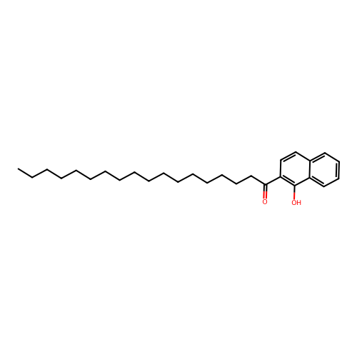 2-(Octadecanoyl)-1-naphthol structure