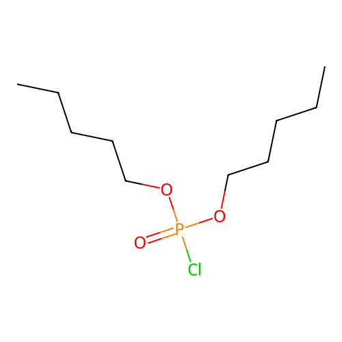 Phosphorochloridic acid, dipentyl ester structure
