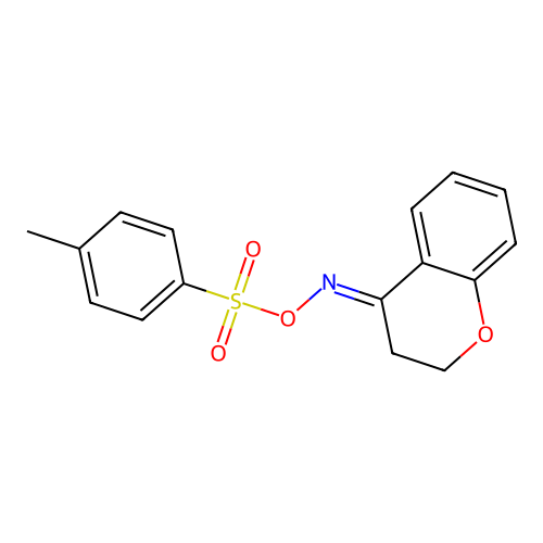 (2,3-Dihydrochromen-4-ylideneamino) 4-methylbenzenesulfonate structure