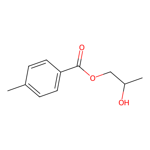 2-Hydroxypropyl 4-methylbenzoate structure