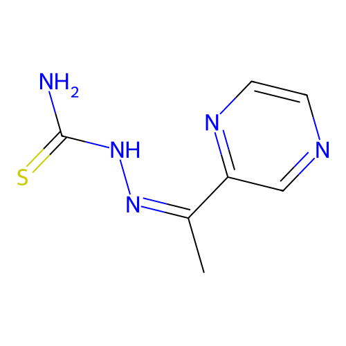 [(Z)-1-pyrazin-2-ylethylideneamino]thiourea structure
