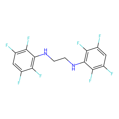 1,2-Ethanediamine, N,N'-bis(2,3,5,6-tetrafluorophenyl)- structure