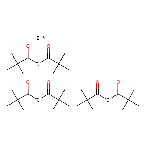 Bismuth tris(dipivaloylmethanate) structure