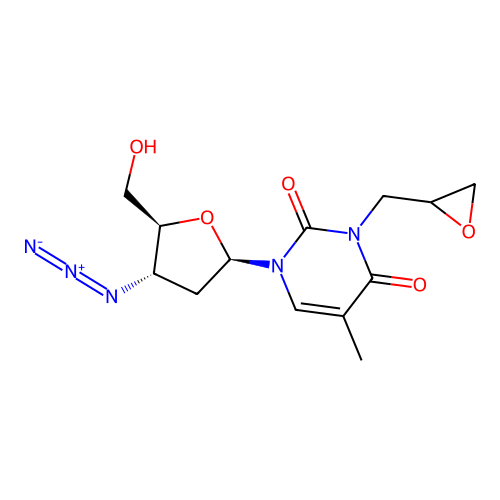 3-2,3EpoxyPrAZT structure