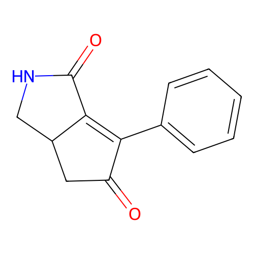 Cyclopenta[c]pyrrole-1,5-dione, 2,3,3a,4-tetrahydro-6-phenyl- structure