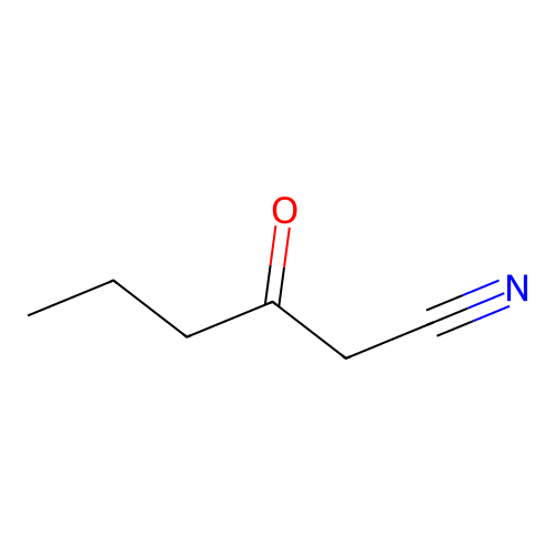 3-Oxohexanenitrile structure