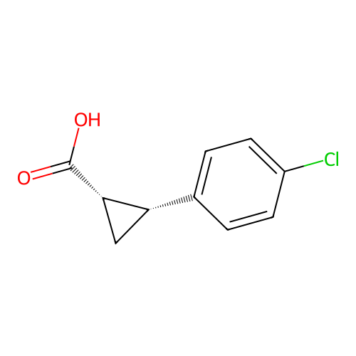 (1S,2R)-2-(4-Chlorophenyl)cyclopropanecarboxylic Acid structure