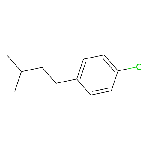 Benzene, [1-chloro-4-(3-methylbutyl)] structure
