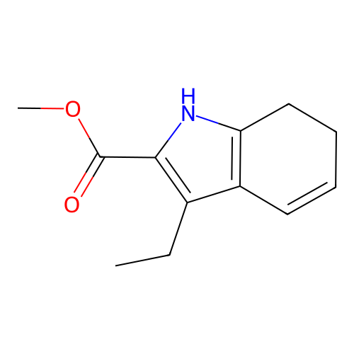 methyl 3-ethyl-6,7-dihydro-1H-indole-2-carboxylate structure