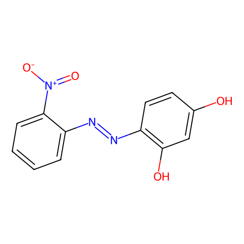 4-[(2-Nitrophenyl)diazenyl]benzene-1,3-diol structure