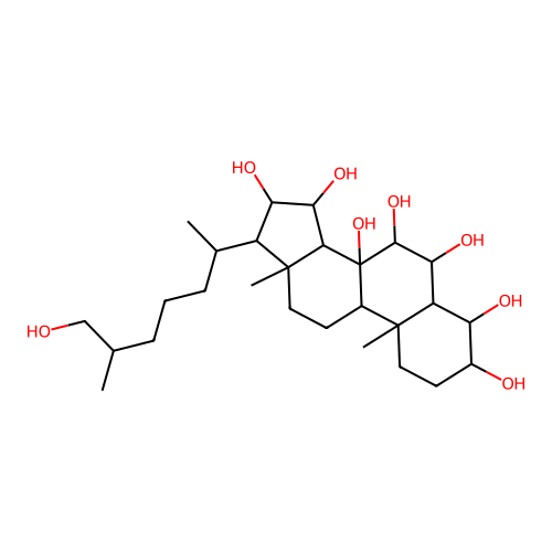 Cholestane-3,4,6,7,8,15,16,26-octol structure