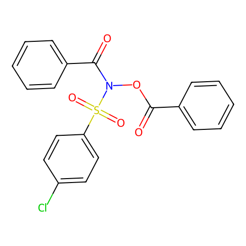 Benzamide, N-(benzoyloxy)-N-[(4-chlorophenyl)sulfonyl]- structure