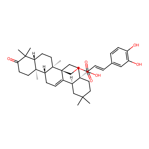 Myriceron caffeoyl ester structure