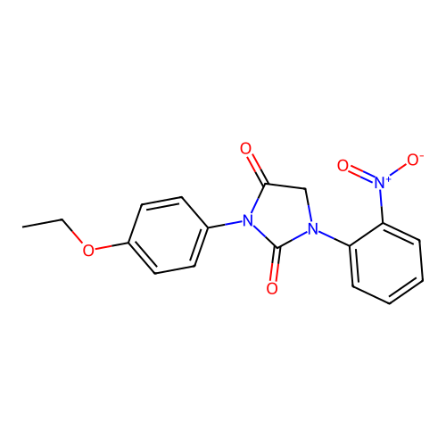 3-(4-Ethoxyphenyl)-1-(2-nitrophenyl)-2,4-imidazolidinedione structure