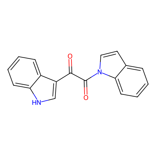 2-(1H-Indol-1-yl)-1-(1H-indol-3-yl)-2-oxoethanone structure