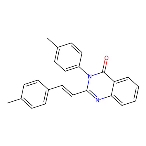 3-(4-methylphenyl)-2-[(E)-2-(4-methylphenyl)ethenyl]quinazolin-4(3H)-one structure