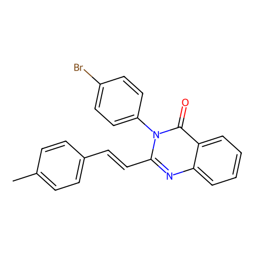 3-(4-bromophenyl)-2-[(E)-2-(4-methylphenyl)ethenyl]quinazolin-4(3H)-one structure