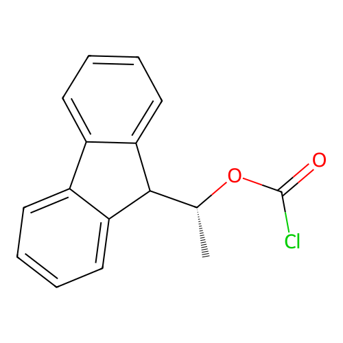 [(1R)-1-(9H-fluoren-9-yl)ethyl] carbonochloridate structure
