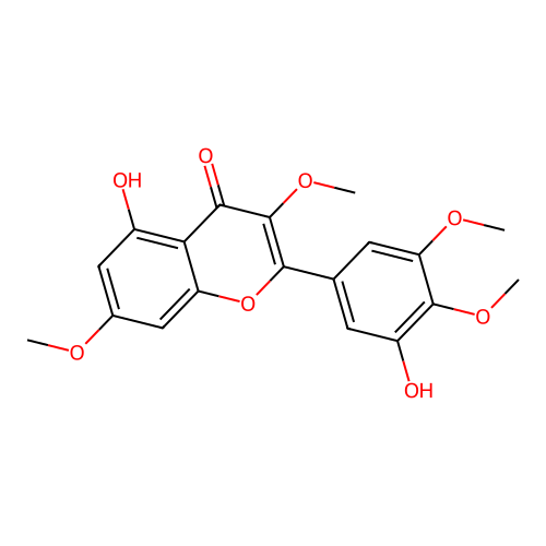 3',5-Dihydroxy-3,4',5',7-tetramethoxyflavone structure