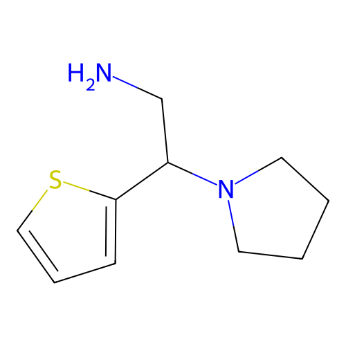 2-Pyrrolidin-1-yl-2-thiophen-2-yl-ethylamine structure