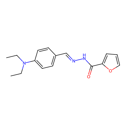 N'-[4-(diethylamino)benzylidene]-2-furohydrazide structure