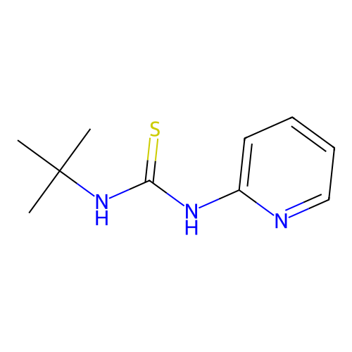 N-(tert-butyl)-N'-(2-pyridinyl)thiourea structure
