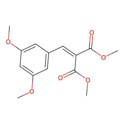 Dimethyl 2-(dimethoxybenzylidene)malonate structure