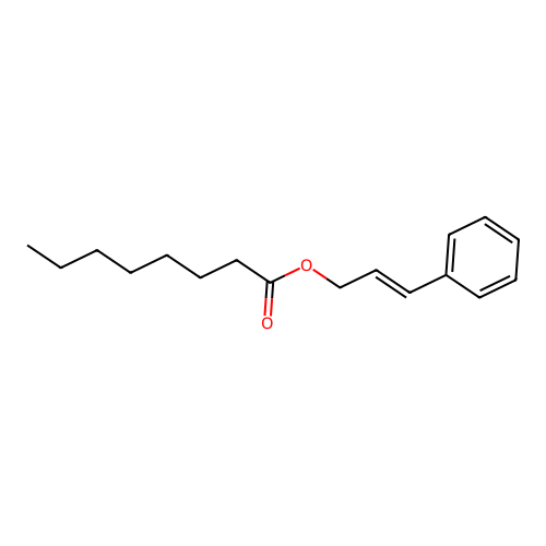 3-Phenylprop-2-enyl octanoate structure