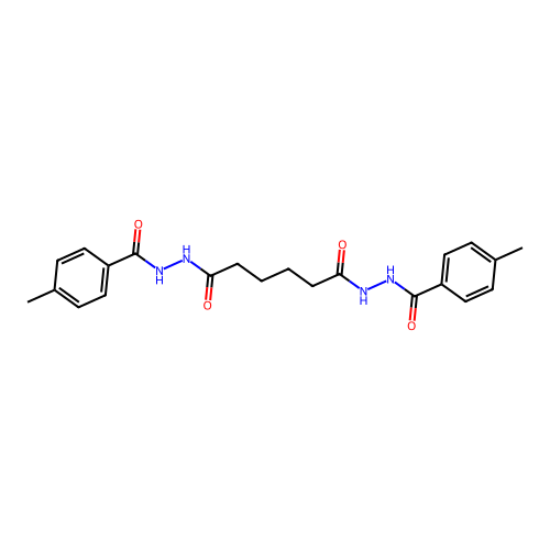 N'1,N'6-bis(4-methylbenzoyl)hexanedihydrazide structure