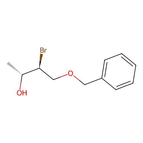 (2R,3S)-3-bromo-4-phenylmethoxybutan-2-ol structure
